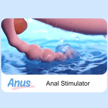 Sání klitorisu Vibrátor Anální Stimulátor 3 V 1 Přenosný Dildo Vibrátor Rotace Korálky Vagíny, G-spot Masáž Sex Hračky pro Ženy