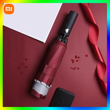 Xiaomi 2022 Módní Přenosný UV Skládací Automatický Deštník, Déšť Odolné proti Větru Výlet Slunečníky Reverzní Deštník