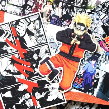 Anime Karikatura Naruto Samolepky Cool Naruto Nálepka Vodotěsné Kufry Kytaru Skateboard Notebook, Nálepky Dítě, Hračka anime samolepky