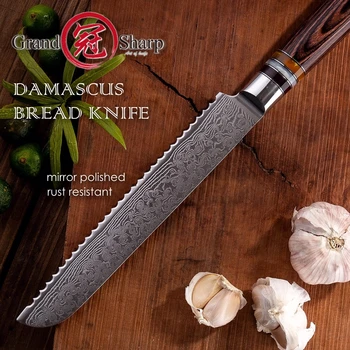 Damašku Kuchyňské Nože 67 Vrstev Japonské vg10 Nerez Chef, Santoku Sekáček na Krájení Chleba Vaření Nástroje Vánoční Dárek