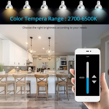 Zemismart Zigbee Smart LED GU10 Žárovka 5W RGBW Kompatibilní s Tuya SmartThings App Alexa Echo Plus Google Domov Hlasové Ovládání