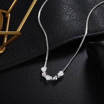 Velkoobchod Přívěsky Srdce stříbrné barvy ženy náhrdelník lady módní roztomilý přívěsek svatební náhrdelník šperky, Vánoční dárky LN054