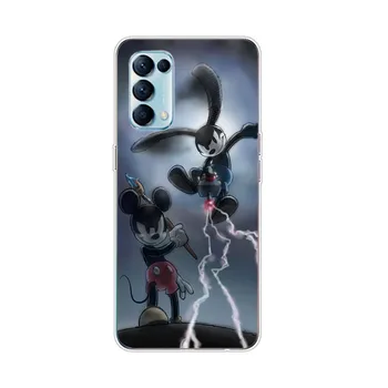 Mickey Kingdom Hearts Pro OPPO Reno6 5 4 Z F 4G 5G Najít X2 X3 Neo Lite Pro Plus Transparentní Soft Telefon Případě Coque