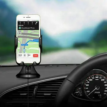 Univerzální čelní Sklo, Auto GPS, Mobilní Telefon Stojan Držák 360 ° Otočná protiskluzová přísavka Mobil Držák