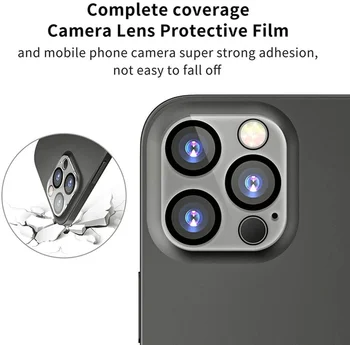 Pro iPhone 13 Pro Max Jasný Camera Protector Tvrzené Sklo Fólie Pro iPhone 11 12 Mni Fotoaparát Len Film S Noční Stráž Kruh