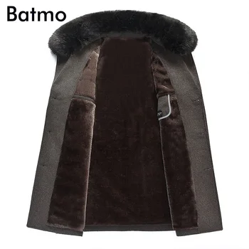 Batmo 2019 nové příjezdu zimní vysoce kvalitní vlněné tlusté ležérní trenčkot muži,muži zimní teplý kabát,zimní bundy muži,1519