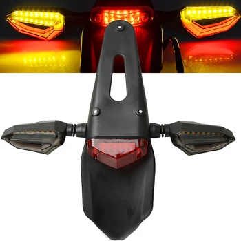 Motocykl Enduro Studiích Dirt Bike Pro CRF, YZ ČR EXC WRF 250 400 426 450 LED zadní Světlo Zadní Blatník Brzdové Ocas směrová Světla