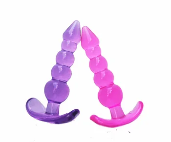 Velký dvorek Korálky Butt Plug, anální hračky Jelly tube g spot konečníku buttplug sex hračky achor butt plug sex produktu obchod pro ženy, muže