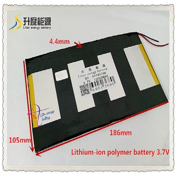 3.7 V 12000mAH 44105186 Polymer lithium-ion / Li-ionbattery pro tablet pc;NA-DA V971 quad core,V972 quad core