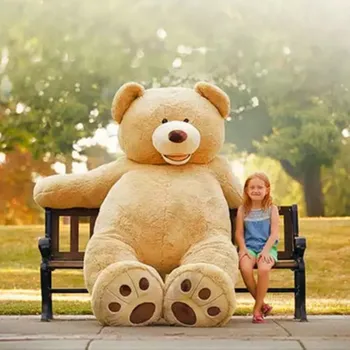Nové 100cm Obří plyšový Medvídek Americké Bear Plyšová Hračka Měkké Panenky Vysoce Kvalitní Dárek k Narozeninám Klasické Hračky Pro Děti Děti