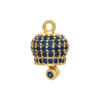 ZHUKOU Zlaté barvě Candy Bell Přívěsek pro Ženy DIY ručně vyráběné Náušnice Náhrdelník Šperky Příslušenství Dodávky Velkoobchodní VD906