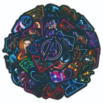 50ks Disney Avengers Samolepky Anime Notebooku Kytaru Zavazadla Skateboard Vodotěsné Nálepka Graffiti Děti, Hračky