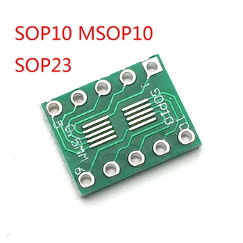 SOT23 SOP10 MSOP10 Umax SOP23 na DIP10 Pin desky SMD DIP Adaptér Deska 0,5 mm/0.95 mm 2,54 mm DIP Pin PCB Deska Konver