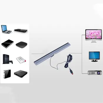 Náhradní Infračervené TV Ray, Kabelový Dálkový Senzor Bar Přijímač Induktor pro Nintendo pro Wii u Wii U Konzole Plastové ZF11@3800