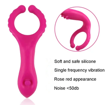 Silikonové Penis Vibrátor Prsten Zpoždění Ejakulace Cock Ring Opakovaně Anální Plug Vibrátor pro Muže, Dospělý Sex Výrobku, Pár, Sexuální Hračky