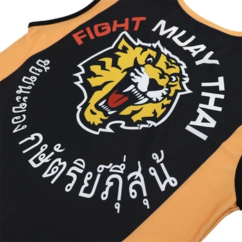 Tiger Muay Thai Tričko Pánské Jiujitsu Kickbox Boj Bojových Umění MMA Boxing T-Shirt Vest Tank Top Sleeveles Sportovní Rashguard