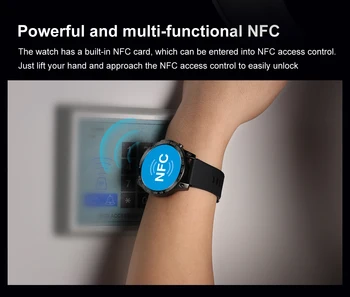 NFC Inteligentní Hodinky Muži AMOLED Displej Krve Kyslíkem Sledovat Dlouhá Pohotovostní Vlastní Vytáčení, Volání Bluetooth Vodotěsné Smartwatch Pro Xiaomi