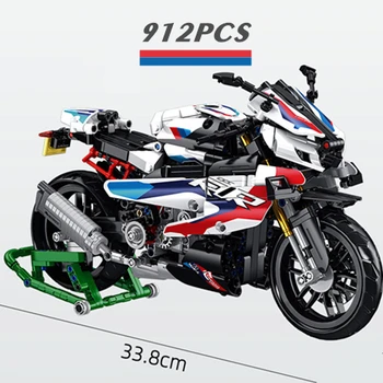 2022 Technické Motocykl M1000 Hračky Kawasakies H2R Uhlíkových Vláken Model Vozidla, Závodní Auto Stavební Blok Cihly 42130 Dítě Dárky