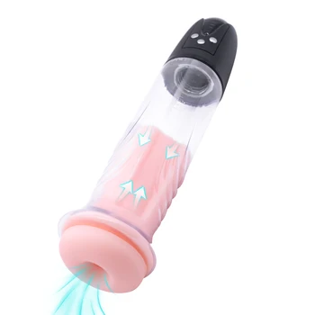 Automatické Sání Penis Zvětšovací Čerpadlo s Box Pumpa na Penis, Sexuální Hračky pro Muže Dick Čerpadla Penis Extender Vakuovou Pumpu Penisu Trenér