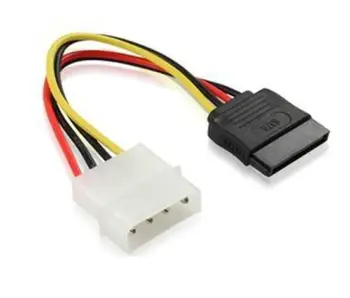 2 KS 4 Pin IDE Molex na 2 Serial ATA SATA Pevný Disk, Napájecí Adaptér, Kabel drát