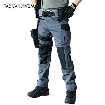 Taktické Cargo Kalhoty Muži Vojenské Výcvikové Kalhoty Odolné Proti Opotřebení Nepromokavé Kalhoty Multi Kapsy Neformální Muži Kalhoty Kombinézy
