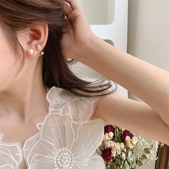 Korean Módní Náušnice Dámy Pearl Drahokamu Květinové Náušnice 2022 Nový Elegantní Módní Dívka, Roztomilý Jemný Osobnost Šperky