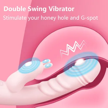 G Spot Rabbit Dual Dildo Vibrátor Sexuální Hračky Pro Ženy, Klitoris Stimulace Vaginální Ženské Masturbant Hračky Pro Dospělé 18+ Páry