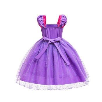 Dívky Rapunzel Princezna Šaty Disney Maškarní Cosplay Kostým Baby Girl Plesové Šaty Party Dárek Halloween Party Vestidos
