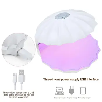 Mini LED Lampa na Nehty 18W Přenosné Nail Dryer Lampa Nehty Vlasů Lampa Manikúra Stroj Jeden Prst Nehty Art Nástroj pro Nehty Vlasů USB