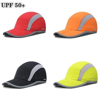 UPF 50+ Venkovní Hat Čepici Skládací Reflexní Běh Cap Nestrukturovaná Sportovní Čepice pro Muže a Ženy Velkoobchod