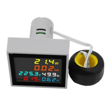 6 in1 Mini Elektronické Watt-Hodin Metr, Napětí, Proud Napájení Displej Měřič Frekvence Intelligent Power Monitor